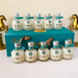 内蒙古赤峰市特产酒套马人家马奶酒18度125ml*10瓶礼提装