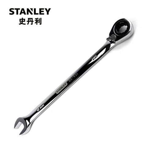 STANLEY/史丹利公制精抛光双向棘开口两用快扳12mm85-934-1L-22