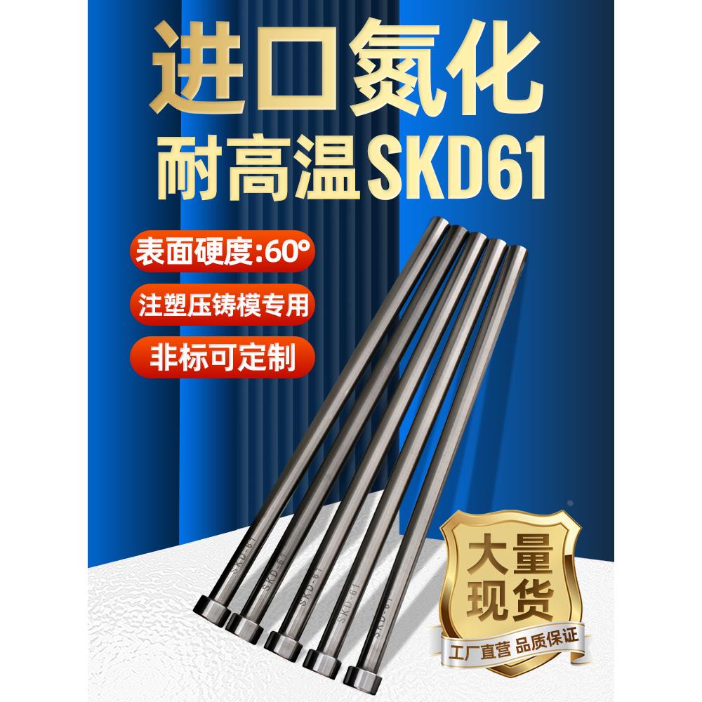 塑胶模具顶针进口氮化SKD61耐高温推杆2 3 4 5 6 8 耐热顶杆
