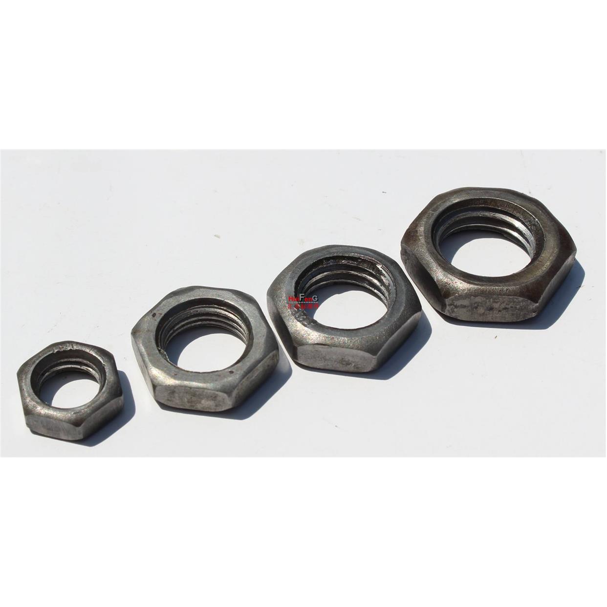 GB54细牙薄螺母 幼牙细扣细丝六角簿帽六方螺帽M12*1 M14*1 M16*1