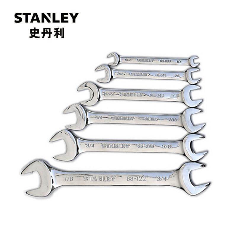 STANLEY史丹利 英制精抛光双开口扳手1/2*9/16寸 88-042-1-22