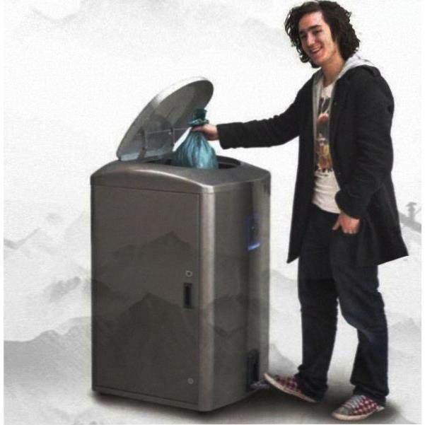 脚踏式户外分类垃圾桶箱踩大号小区物业120L室外庭院花园家用别墅