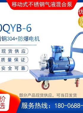 40QYB-6型防爆不锈钢气液混合泵 臭氧水气浮泵 高压注水泵 溶气泵