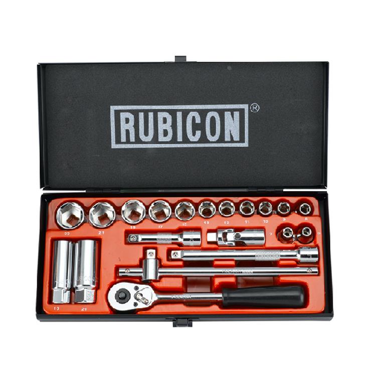 原装日本RUBICON罗宾汉RSS-020 20件装3/8多功能汽修棘轮套筒扳手