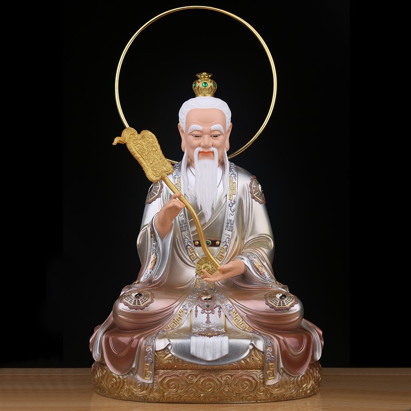 速发三清道祖神像道家祖师爷道德真身像体树脂供奉摆件太上老君像