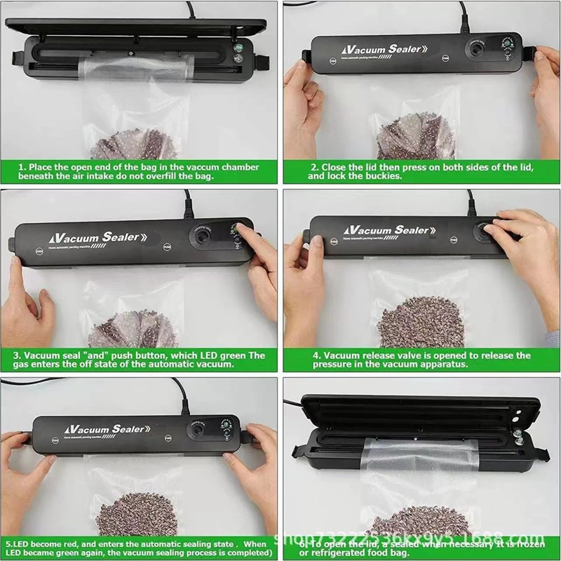 速发小型家用抽真空封口机全自动保鲜机厨房密封包装机工厂