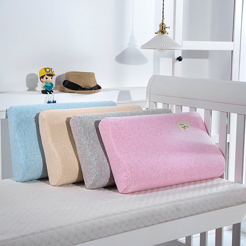 速发全棉棉纺彩棉乳胶枕头套成040x60纯色儿童枕套人x50记忆枕芯