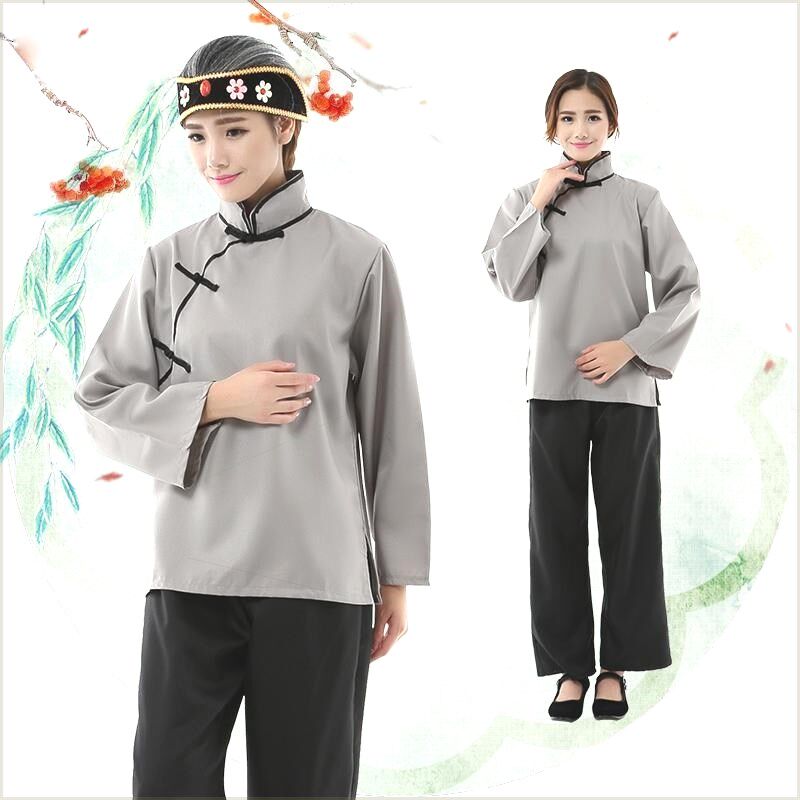 速发扮演老太老衣服话奶奶演出服装老太婆农村姑妇戏剧太剧表演媒
