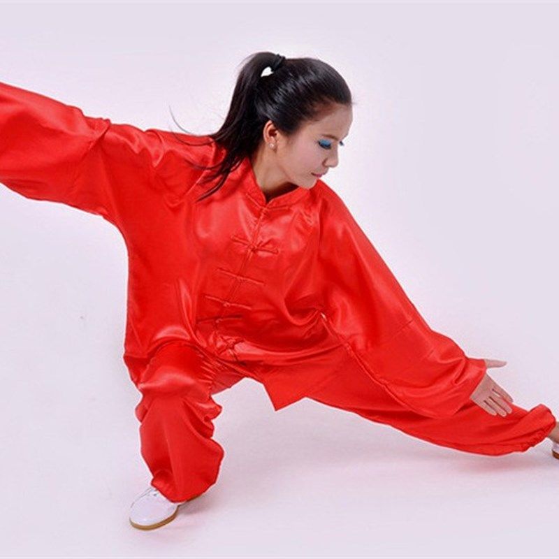 速发新款老功太极拳服晨练服中气年服装练剑服武太练功服手工术极
