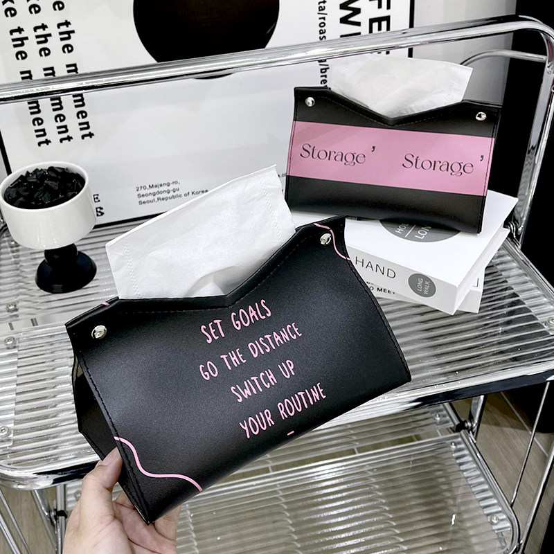 速发纸巾盒客厅高档轻奢办公室桌面卫生纸盒饭厅卧室个性收纳纸巾