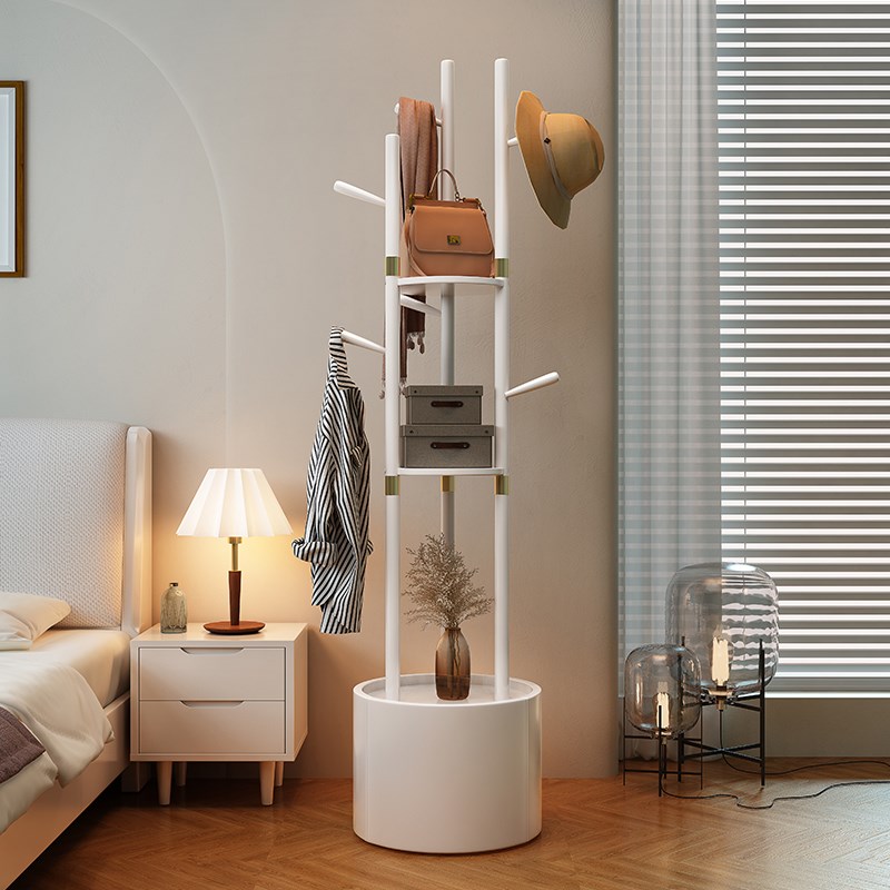 速发约木衣帽架落地卧室家用简实挂衣架房间不占式置物架立地衣架