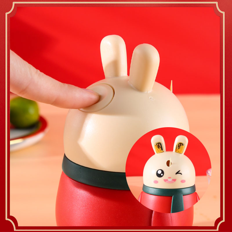 速发牙签盒自动爱出高颜值家用个性创兔可弹小意子牙签筒桶罐