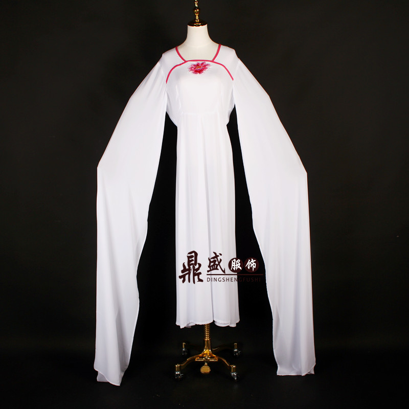 速发戏曲演出服连身裙小裙丫鬟戏服俏底姐里裙打花旦小旦舞台表演