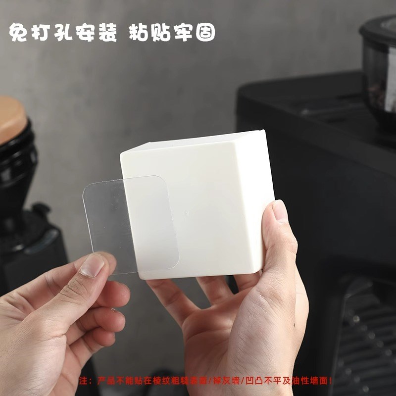 速发意式咖啡机粉碗滤纸收纳盒摩卡壶圆形滤纸收纳架分水网储存盒