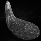 头纱buligbulig闪闪银色婚新娘奢华超长拖尾结婚纱头纱