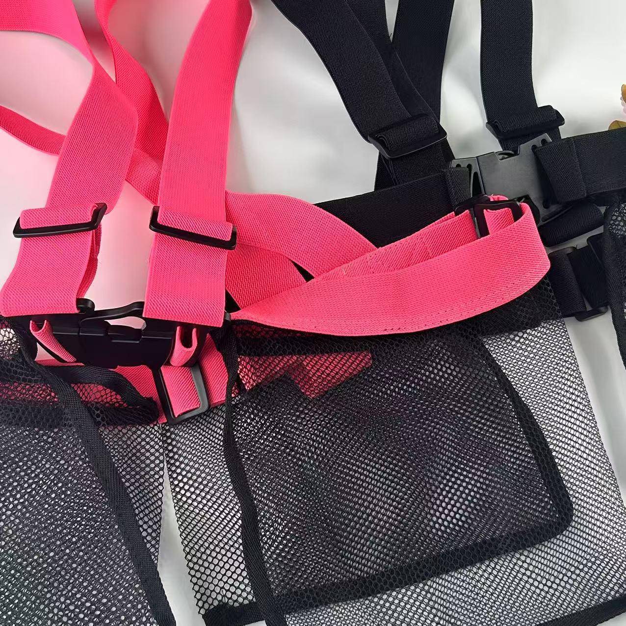 新品跨境儿童水球背带泳池玩具水球战术装备带2个储物网袋收纳袋