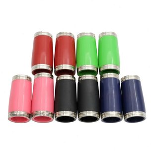 黑管节筒金属银边簧管调音管乐器配件 厂促ABS彩色簧管节管2个装