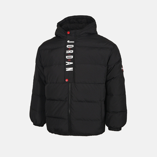 NIKE耐克大童jordan运动休闲保暖连帽羽绒服外套JD2542051GS-003