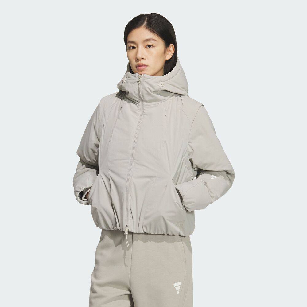 adidas阿迪达斯女子FOS运动休闲连帽棉服外套KS0073
