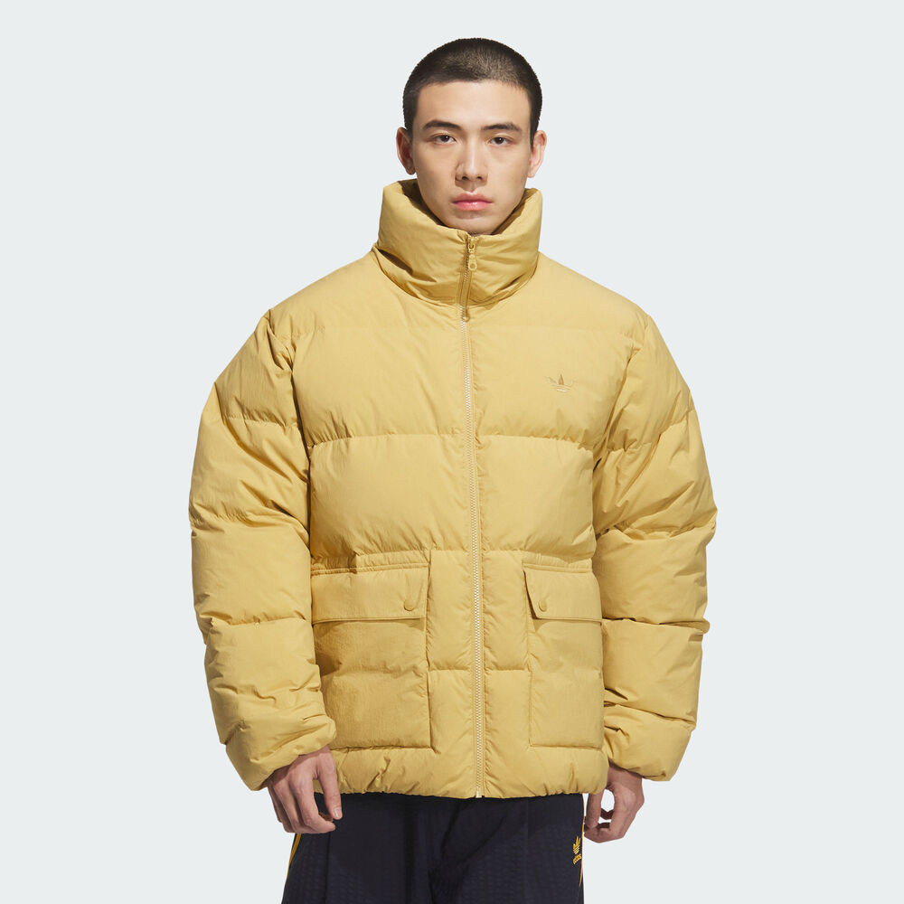 adidas阿迪达斯三叶草男子运动休闲保暖立领羽绒服外套KD1859