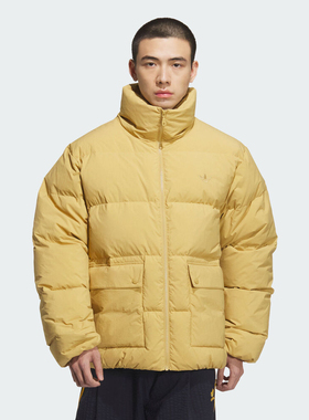 adidas阿迪达斯三叶草男子运动休闲保暖立领羽绒服外套KD1859