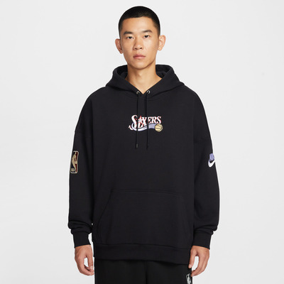 NIKE耐克男子篮球运动训练休闲针织连帽套头衫卫衣HQ5313-010