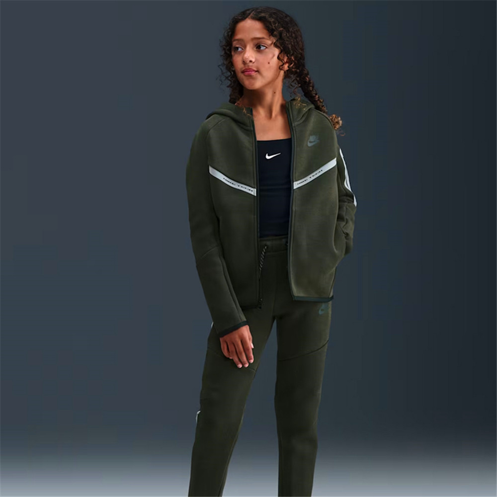 NIKE耐克大童TCH FLC FZ REFLECT运动健身夹克外套IM9154-355