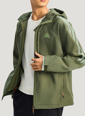 adidas阿迪达斯男子运动健身夹克外套KR2497