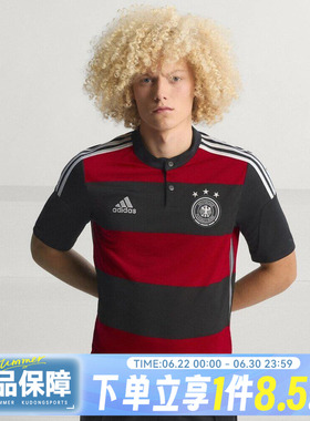 adidas阿迪达斯DFB A JSY 14夏男子运动复古足球风短袖T恤JZ6959