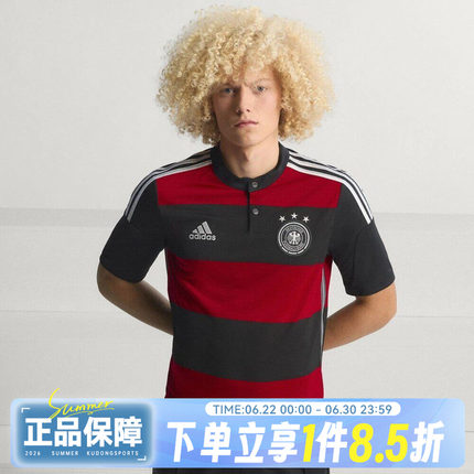 adidas阿迪达斯DFB A JSY 14夏男子运动复古足球风短袖T恤JZ6959