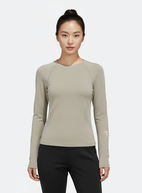 adidas阿迪达斯女子FOS W TEE LS运动休闲长袖T恤KV4858