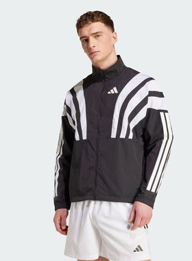 adidas阿迪达斯男子ADIZERO跑步运动休闲立领夹克外套HZ3692