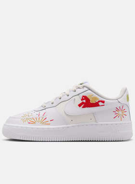 NIKE耐克大童鞋AIR FORCE 1 LE (GS)运动休闲鞋IQ1133-111