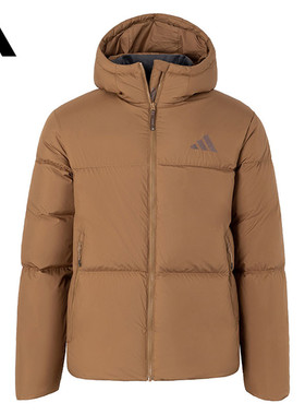 adidas阿迪达斯男子PUFFY DOWN JKT运动厚羽绒服短JV6189