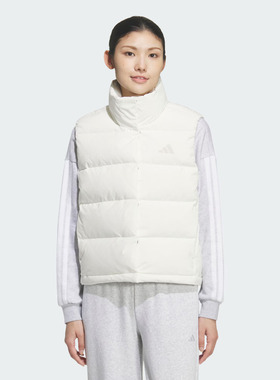 adidas阿迪达斯女子运动训练保暖立领羽绒服背心马甲KQ5533