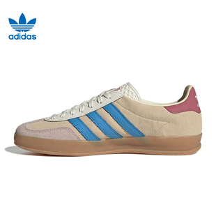 adidas阿迪达斯三叶草男女鞋 JQ0010 GAZELLEINDOORORI运动鞋