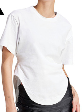 adidas阿迪达斯女子aSMC CRFD HEM T运动休闲短袖T恤IT8271