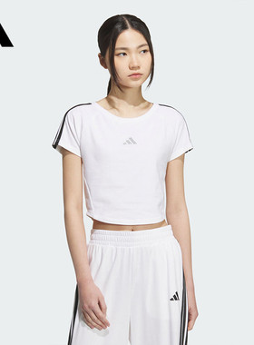 adidas阿迪达斯女子S BABY TEE运动休闲短袖T恤KB7752