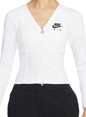 NIKE耐克女子Women's Long-Sleeve Zip针织运动长袖T恤FD2377-100