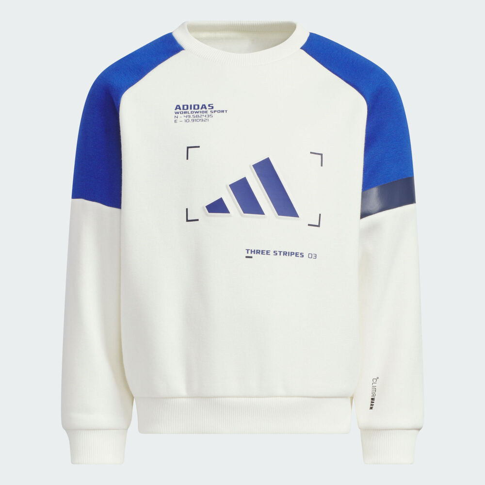 adidas阿迪达斯儿童LK WARM CREW运动休闲套头衫卫衣KB5128