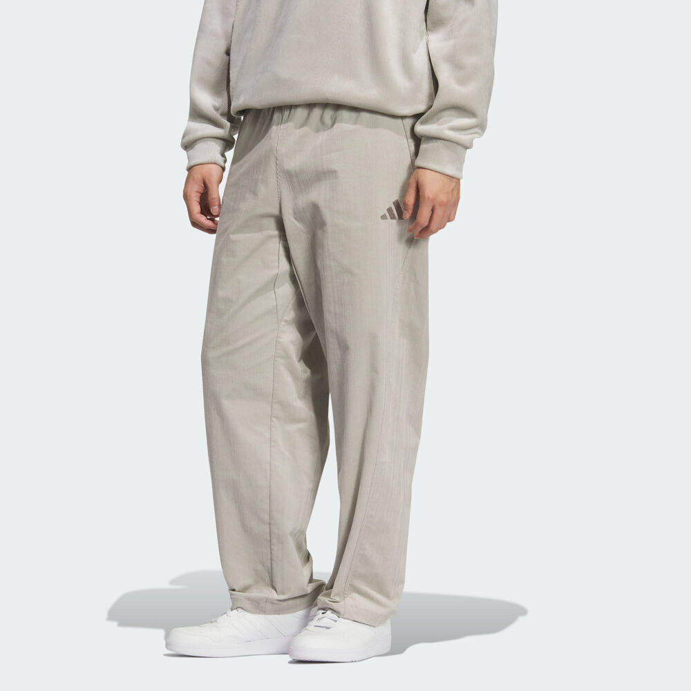 adidas阿迪达斯男子运动训练休闲灯芯绒直筒长裤KR0225