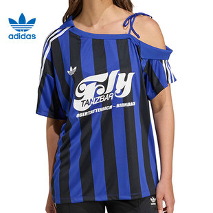 adidas阿迪达斯三叶草女子JERSEY运动休闲短袖 T恤KD2278