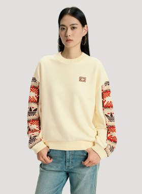 adidas阿迪达斯三叶草女子CRFTCREW运动休闲套头衫卫衣IA8930