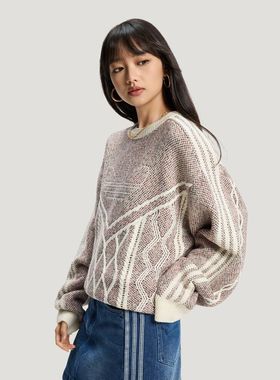 adidas阿迪达斯三叶草男子运动休闲毛衣套头衫KT0692