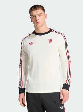 adidas阿迪达斯男子MUFC OG LS运动休闲长袖T恤JZ2235