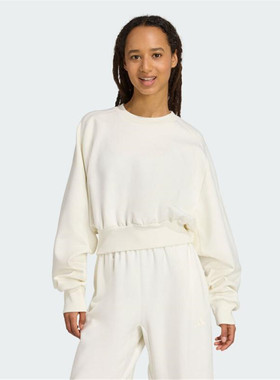 adidas阿迪达斯女子运动训练休闲圆领套头衫卫衣JV9893