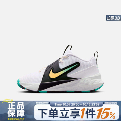 NIKE耐克大童鞋TEAM HUSTLE D 12 (GS)运动缓震休闲鞋HF6279-105