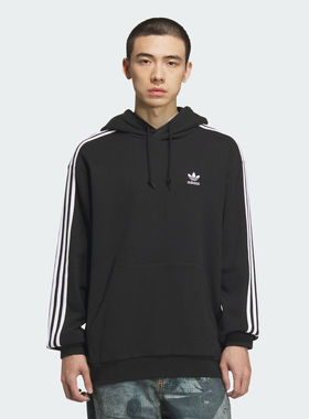 adidas阿迪达斯三叶草男子运动休闲连帽套头衫卫衣KD1860