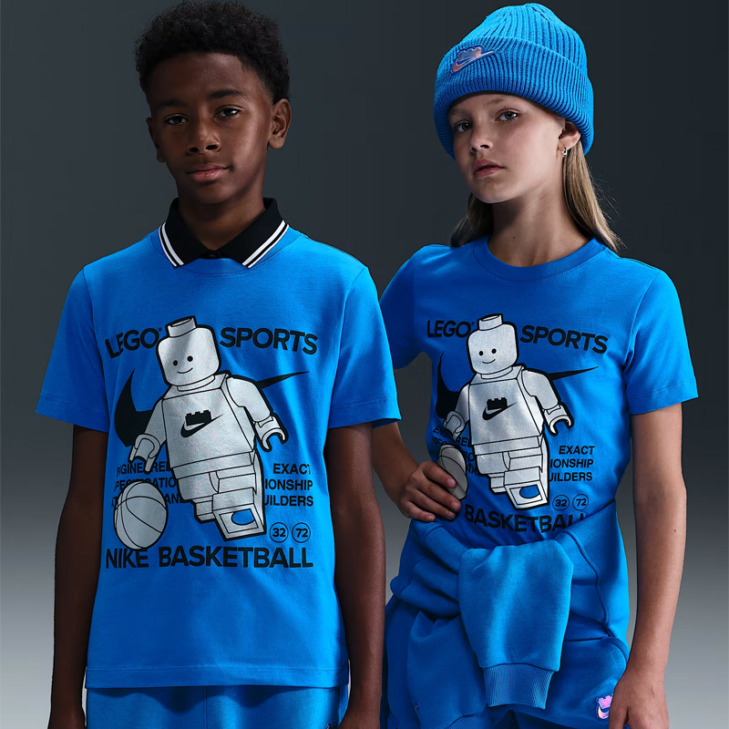 NIKE耐克大童运动休闲短袖T恤HV5194-470