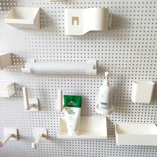 适配距25mm孔距洞洞板配件圆孔2.6通用置物架挂钩厨房配件大全DIY